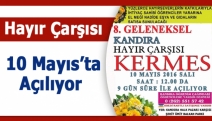 Hayır Çarşısı 10 Mayıs’ta açılıyor