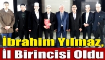 İbrahim Yılmaz, il birincisi oldu