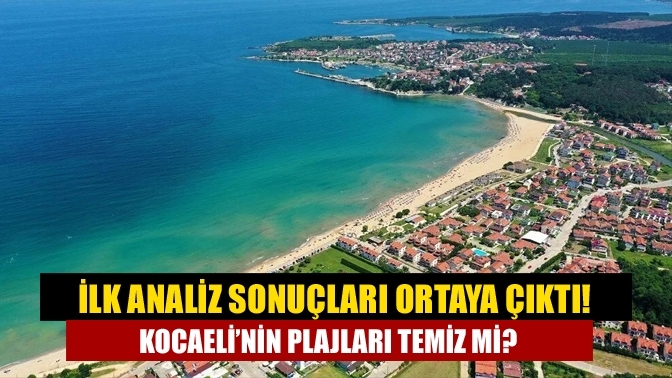 İlk analiz sonuçları ortaya çıktı! Kocaeli’nin plajları temiz mi?