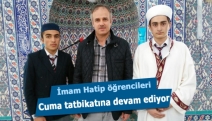 İmam Hatip öğrencileri Cuma tatbikatına devam ediyor