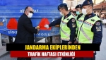 Jandarma ekiplerinden Trafik Haftası etkinliği