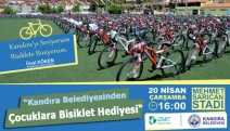 “Kandıra Belediyesinden Çocuklara Bisiklet Hediyesi“