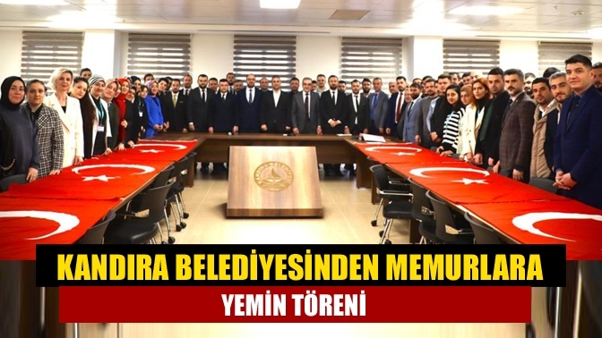 Kandıra Belediyesinden memurlara yemin töreni