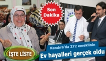 Kandıra’da 272 emeklinin ev hayalleri gerçek oldu