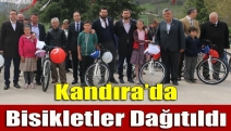 Kandıra’da bisikletler dağıtıldı