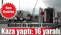 Kandıra’da öğrenci servisi kaza yaptı: 16 yaralı