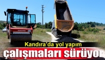 Kandıra’da yol yapım çalışmaları sürüyor