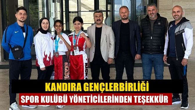 Kandıra Gençlerbirliği Spor Kulübü yöneticilerinden teşekkür