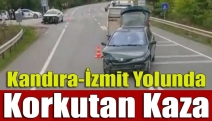 Kandıra-İzmit yolunda korkutan kaza