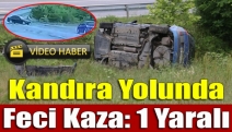 Kandıra yolunda feci kaza: 1 yaralı