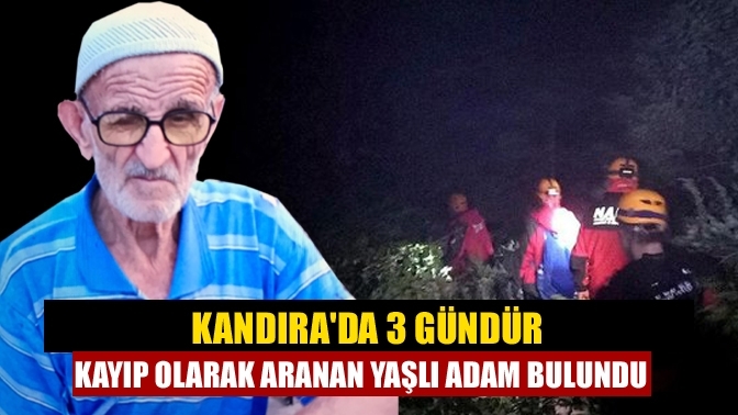 Kandıra'da 3 gündür kayıp olarak aranan yaşlı adam bulundu