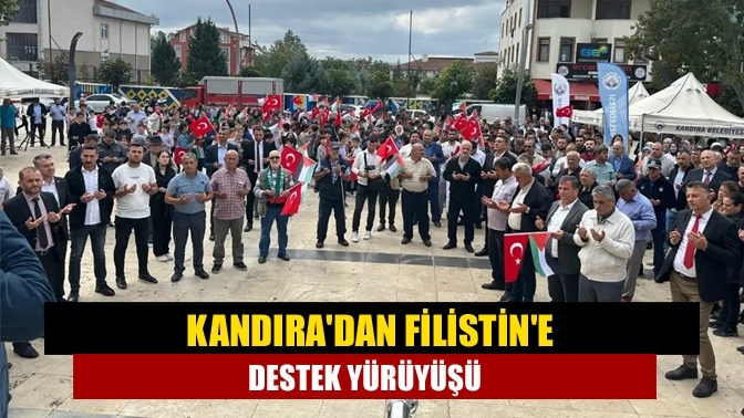 Kandıra'dan Filistin'e destek yürüyüşü