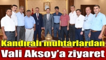 Kandıralı muhtarlardan Vali Aksoy’a ziyaret