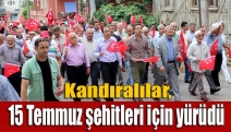 Kandıralılar, 15 Temmuz şehitleri için yürüdü