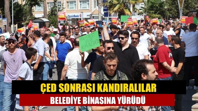 Kandıralılar belediye binasına yürüdü!