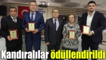 Kandıralılar ödüllendirildi