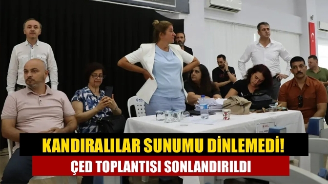 Kandıralılar sunumu dinlemedi! ÇED toplantısı sonlandırıldı