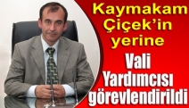 Kaymakam Çiçek’in yerine Vali Yardımcısı görevlendirildi