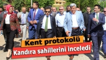 Kent protokolü Kandıra sahillerini inceledi