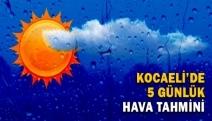 Kocaeli’de 5 günlük hava tahmini