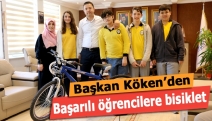 Köken’den başarılı öğrencilere bisiklet