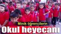 Minik öğrencilerin okul heyecanı