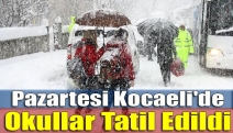 Pazartesi Kocaeli'de okullar tatil edildi