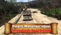 Pınarlı Mahallesi’ndeki çalışmalarda sona gelindi