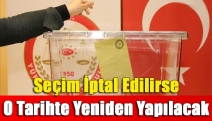 Seçim İptal Edilirse O Tarihte Yeniden Yapılacak