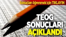 TEOG sonuçları açıklandı