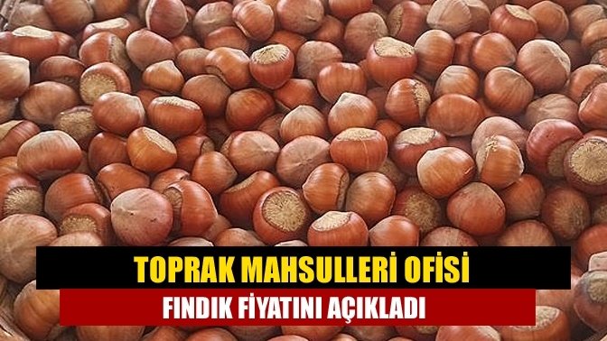 Toprak Mahsulleri Ofisi fındık fiyatını açıkladı