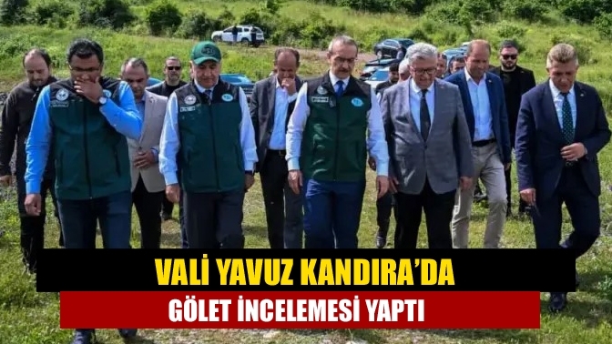 Vali Yavuz Kandıra’da gölet incelemesi yaptı