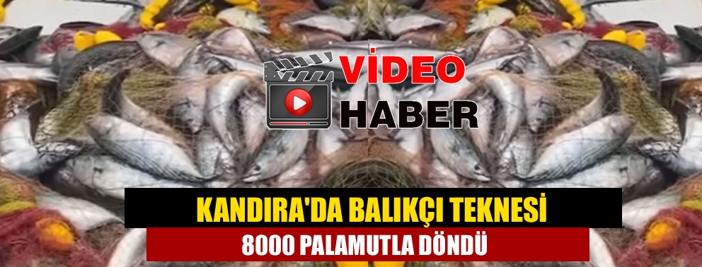 Kandıra'da balıkçı teknesi 8000 palamutla döndü