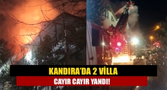 Kandıra’da 2 villa cayır cayır yandı!