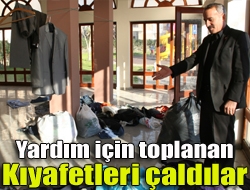Kandıra Muhtarlar Derneği tarafından ihtiyaç sahipleri için toplanan kıyafetler kişi