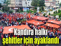 Kandırada son zamanlarda artan terör olaylarına tepki göstererek sosyal medya