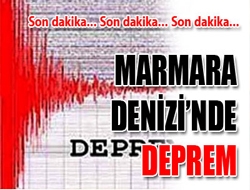 Merkez üssü Marmara Denizi olan 4.4 şiddetinde bir deprem meydana