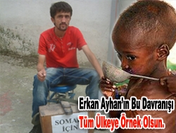 Kandırada simitçilik yapan Erkan Ayhan bu kez Somaliye yardım için