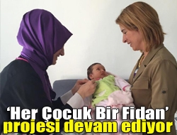 Kandıra Belediyesi tarafından başlatılan Her Çocuk Bir Fidan projesi, hız