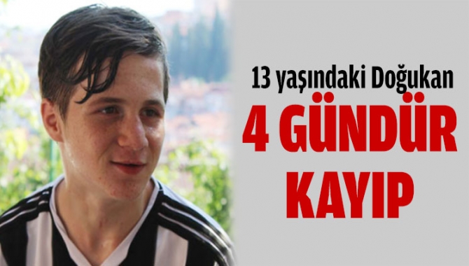 Çelenk ailesinin 13 yaşındaki çocukları Doğukan Çelenk, pazartesi günü sabah