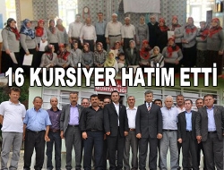 16 kursiyer hatim etti Kandıra İlçe Müftülüğü tarafından Araman Köyünde düzenlenen Kuran-Kerim kursunu başarıyla