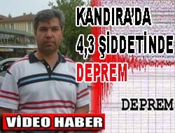 Kandıra’da 4,3 şiddetinde deprem meydana geldi Kocaeli'nin Kandıra ilçesinde 4.3 şiddetinde deprem meydana geldi. Depremi hisseden