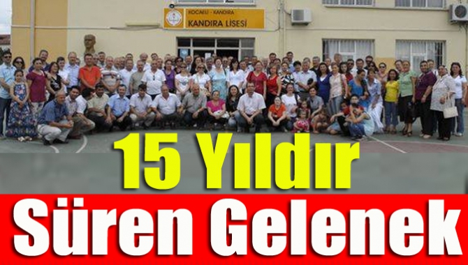Kandıra Lisesi mezunları 1 Eylül Pazar günü gerçekleşecek olan 15’nci