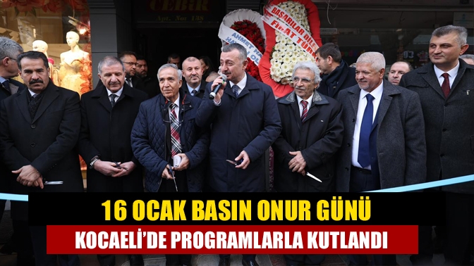 Kocaeli Gazeteciler Cemiyeti yönetim kurulu, 16 Ocak Basın Onur Günü