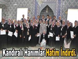 Kandıra Halk Eğitim Merkezi Müdürlüğü öncülüğünde İlçe Müftülüğü tarafından açılan