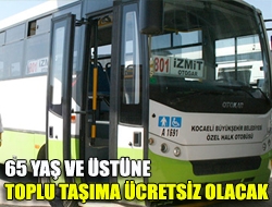 Daha önce yüzde 50 indirimle toplu taşıma hizmetinden faydalanan 65