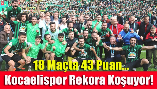 TFF 3. Lig 2. Grup’ta şampiyonluk mücadelesini sürdüren Kocaelispor lig