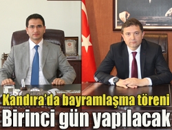 Kandıra Kaymakamlığı ve Kandıra Belediyesi tarafından ortaklaşa düzenlenen bayramlaşma töreni