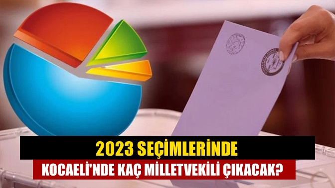 Resmi Gazete'de yayımlanan karara göre, 2023 seçimlerinde Kocaeli'de kaç milletvekili