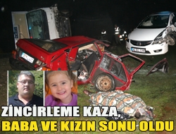 Kandırada meydana gelen trafik kazasında üç araç birbirine girdi. Kazada;